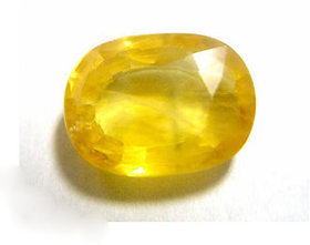 Original Stone 9.25 Ratti Pukhraj Gemstone Lab Certified  Original Gemsotne By Jaipur Gemstone