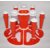 SilverShopIndia Plastic Glass Stand/Tumbler Holder/Glass Holder Red for Kitchen/Dining Table