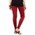 Ruby Style Churidar Cotton Lycra Leggings White, Maroon Free - Size (Pack Of 2)