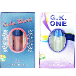 Raviour Lifestyle  G.K OneAttar and Kala Bhoot Floral Roll on Attar Each 8ml Combo Pack
