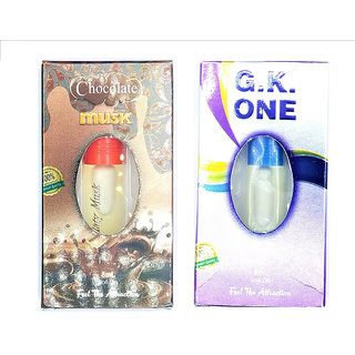 Raviour Lifestyle  G.K OneAttar and Chocolate Musk Floral Roll on Attar Each 8ml Combo Pack