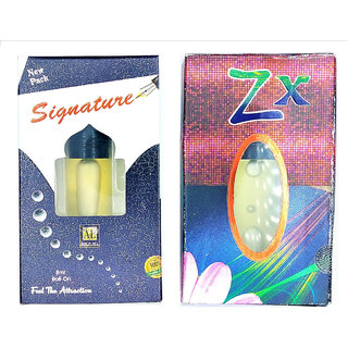 Raviour Lifestyle  ZX Attar and Signature Floral Roll on Attar Each 8ml Combo Pack