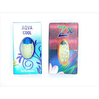 Raviour Lifestyle  ZX Attar and Aqua Cool Floral Roll on Attar Each 8ml Combo Pack