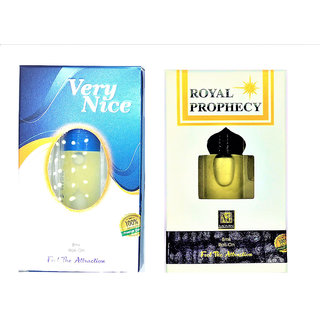 Raviour Lifestyle  Royal prophency Attar and Very Nice Floral Roll on Attar Each 8ml Combo Pack