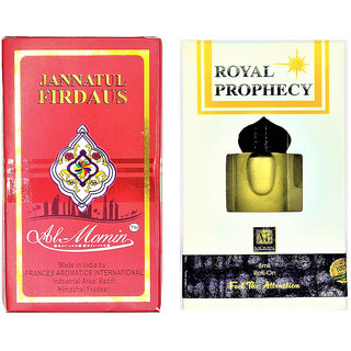 Raviour Lifestyle  Royal prophency Attar and Jannat Ul Firdaus Floral Roll on Attar Each 8ml Combo Pack