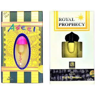 Raviour Lifestyle  Royal prophency Attar and Aseel Floral Roll on Attar Each 8ml Combo Pack