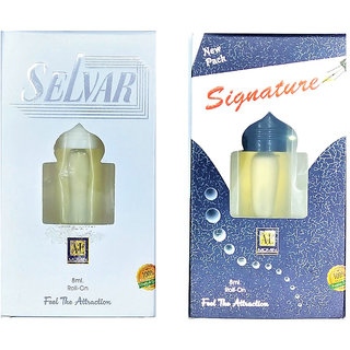 Raviour Lifestyle  Signature Attar and Selvar Floral Roll on Attar Each 8ml Combo Pack