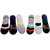 VOICI -No Show Socks for Men 6 Pair of Low Cut Lace with Silicone Invisible Anti-Skid Flat  Liners loafer sockS