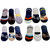 VOICI -No Show Socks for Men 12 Pair of Low Cut Lace with Silicone Invisible Anti-Skid Flat  Liners loafer sockS