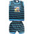 Jisha Fashion Sleeveless Tshirt Chaddi Set ( Pack of 6)