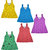 Jisha V Neck Multicolor Sleeveless Printed Frock Set of 5
