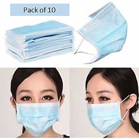 Pack of 10 Disposable Medical Mask- Flumask