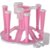 SilverShopIndia Plastic Glass Stand/Tumbler Holder/Glass Holder for Kitchen/Dining Table Pink