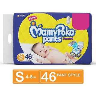 MamyPoko Pants Standard Diapers Small Size Pack of 46