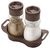SilverShopIndia Plastic Salt  Pepper Shakers/Masala Dabbi with Stand/Salt and Pepper Set for Dining Table Pcs 2