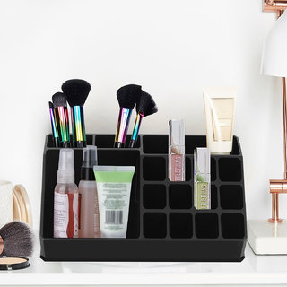 ARADENT 16 Compartment Cosmetic Makeup Jewellery Lipstick Storage Organiser Holder Box