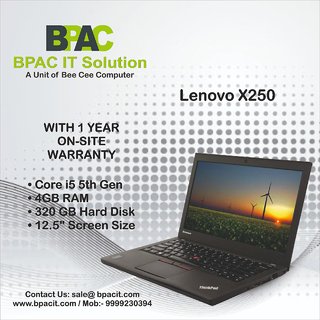 Buy Refurbished Corporate Lenovo X250 Intel Core I5 5th Gen 4gb Ddr3 Ram 320gb Hard Disk With 1 Year Hardware Warranty Online Get 63 Off