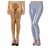 Women's Shimmer Leggings Combo ( Golden and Silver)