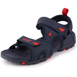 Navy Blue Red Floater Sandals 