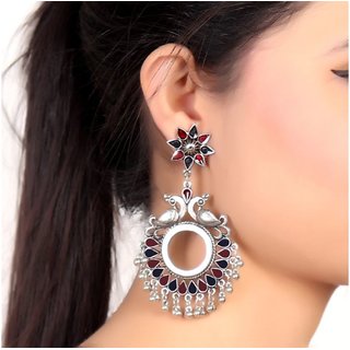 Buy online Grey Brass Jhumka Earring from fashion jewellery for Women by  Silvermerc Designs for 899 at 70 off  2023 Limeroadcom