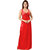 Be You Red Solid Women Nighty