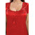 Be You Red Solid Women Nighty / Nightgown