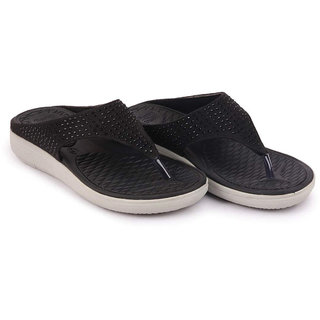 womens black casual slip ons