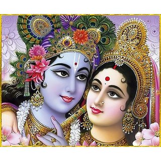                       Style UR Home - Radha Krishna-Divine Lovers Wallpaper 2 Ft X 2 Ft                                              