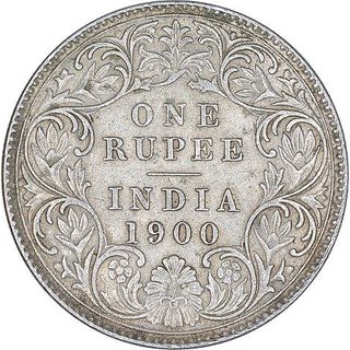                       one rupees 1900 silver coin 11.66 gm coin.                                              