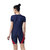 Champ Poly Spandex I Unisex I Multisport Suit I for Skating- Cycling-Swimming I with Colour Patches on Both Sides - Navy