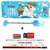 Magnetic Stylish, Fancy Pencil Box with Calculator and LED Light, Dual Sharpener for Girls  Boys - UNICORN Blue