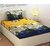 SHAKRIN 3d Printed Poly Cotton Single Bedsheet with 1 Pillow Cover ( 60 x 90 INCHES) , Multicolor