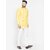Benstoke mens yellow short kurta with pajama