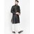 Benstoke mens black designer kurta with pajama