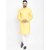 Benstoke mens yellow cotton kurta with pajama