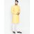 Benstoke mens yellow cotton kurta with pajama
