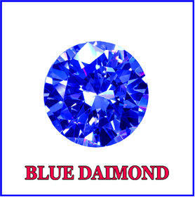 R.K Gems/ Original BLUE Diamond Gemstone (zircon)