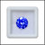 R.K Gems/ Blue 6.10-Carat Crystal American Blue Diamond