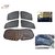 Auto Addict Car Half magnetic sunshade curtains with Dicky set of 5 pcs for Skoda Rapid