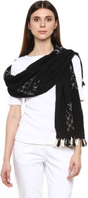 Rhe-Ana Pippa Scarf/Stole 100 Cotton with Dragonfly Embroidery