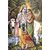 Style UR Home - Radha Krishna in Woods Wall Art Print - 5 Ft X 3 Ft - Vinyl Non Tearable High Quality Vastu Complaint Wall Poster