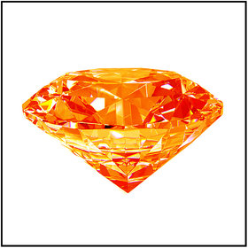R.k Gems 6.28 carat American Orange Diamond