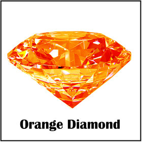 R.K Gems/Extra Fine Round Shape-Orange Diamond Gemstone