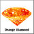 R.K Gems/ 6.25 Carat Original American Orange Diamond