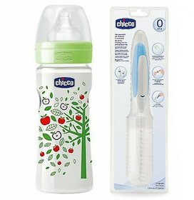 Chicco Feeding Bottles and Cleaning Brush Set