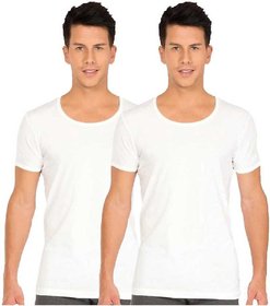 Amul Comfy Men's Half Sleeve Cotton Vest Pack of 2
