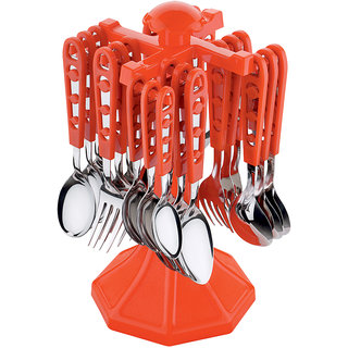 Arni Cutlery Set / Spoon Set / Spoon Stand for Kitchen and Dining 24 Pieces Stainless Steel Cutlery Set Arni Cutlery Set / Spoon Set / Spoon Stand for Kitchen and Dining 24 Pieces Stainless Steel Cutlery Set