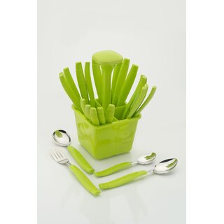 Arni Cutlery Set with Storage Box/Spoon Set/Spoon Stand for Kitchen and Dining 24 Pieces Stainless Steel Cutlery Set Arni Cutlery Set with Storage Box/Spoon Set/Spoon Stand for Kitchen and Dining 24 Pieces Stainless Steel Cutlery Set