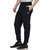 Shellocks Cotton Navy Blue Track Pants for Men with Back Pocket and Bottom Rib