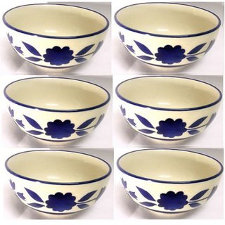                       Ceramic Microwave Safe Dining Bowl  - Pack of 6                                              